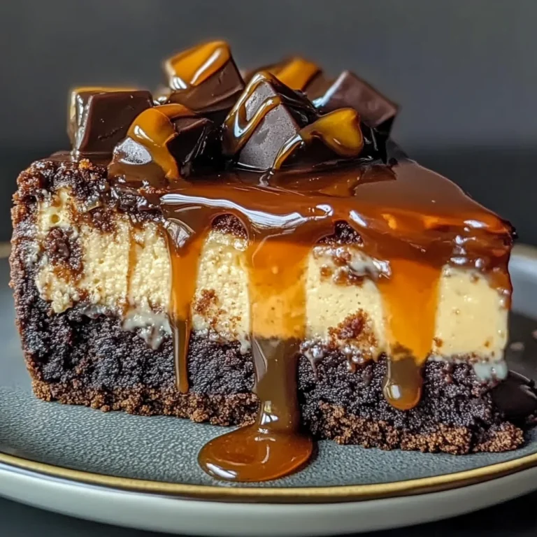 Caramel Brownie Cheesecake