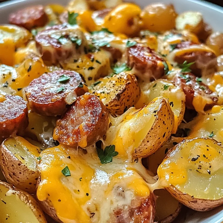 Cheesy Ranch Potatoes and Smoked Sausage
