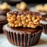 Chocolate Peanut Butter Rice Krispie Cups