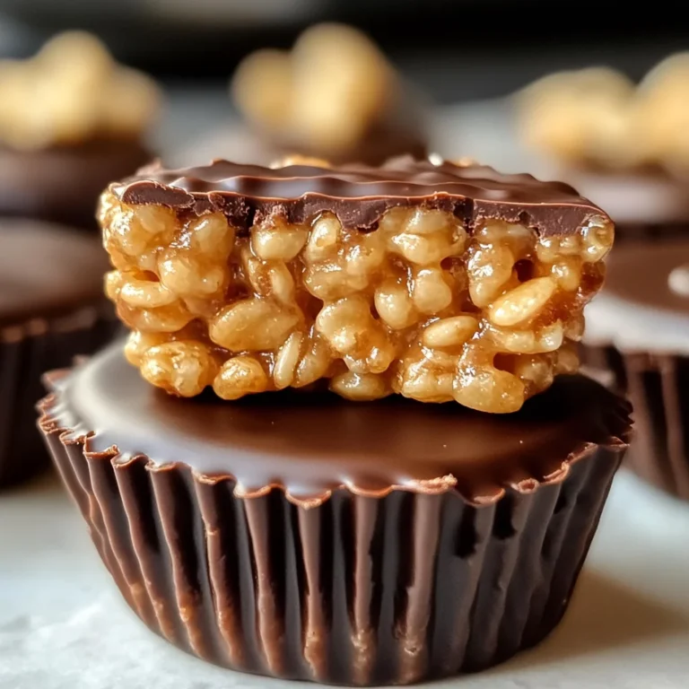 Chocolate Peanut Butter Rice Krispie Cups