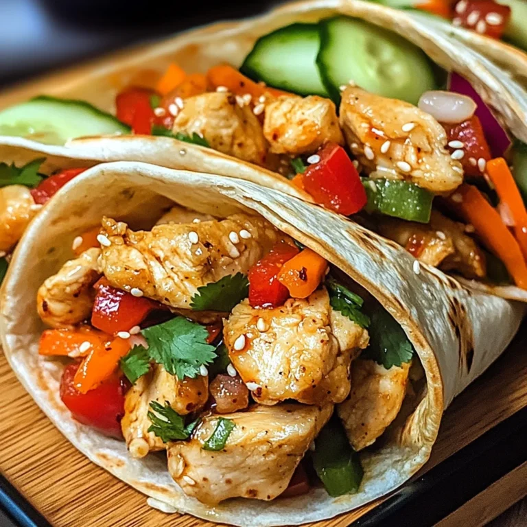 Firecracker Chicken Wraps