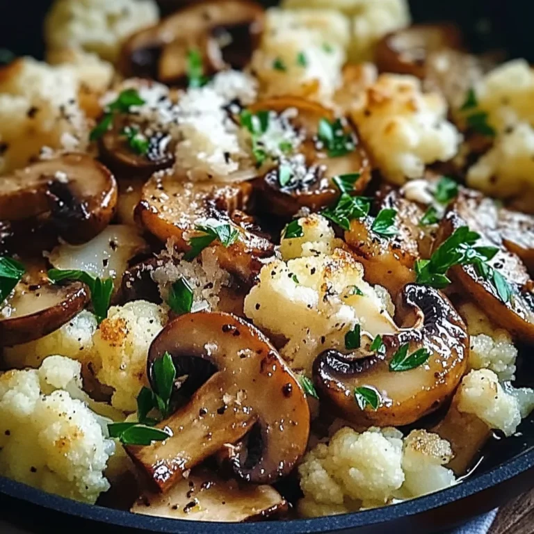 Garlic Cauliflower Mushroom Skillet: Quick & Delicious Dish