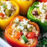 Greek Chicken Stuffed Peppers