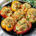 Herby Ricotta Stuffed Peppers