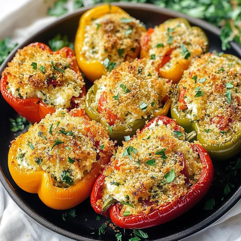 Herby Ricotta Stuffed Peppers