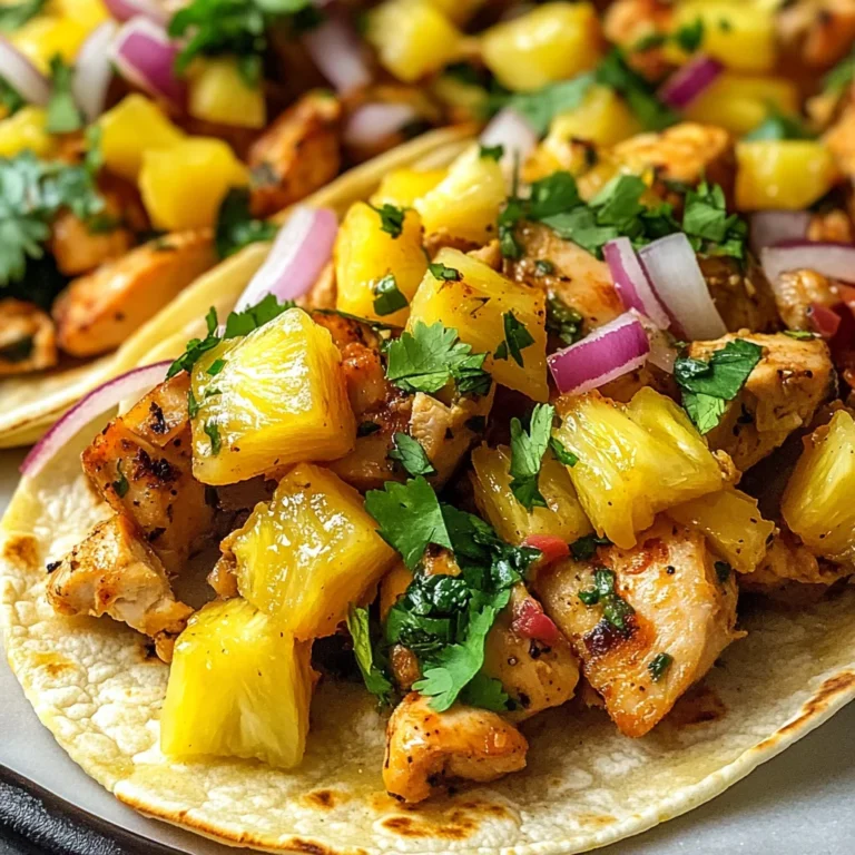 Pineapple Chicken Tacos