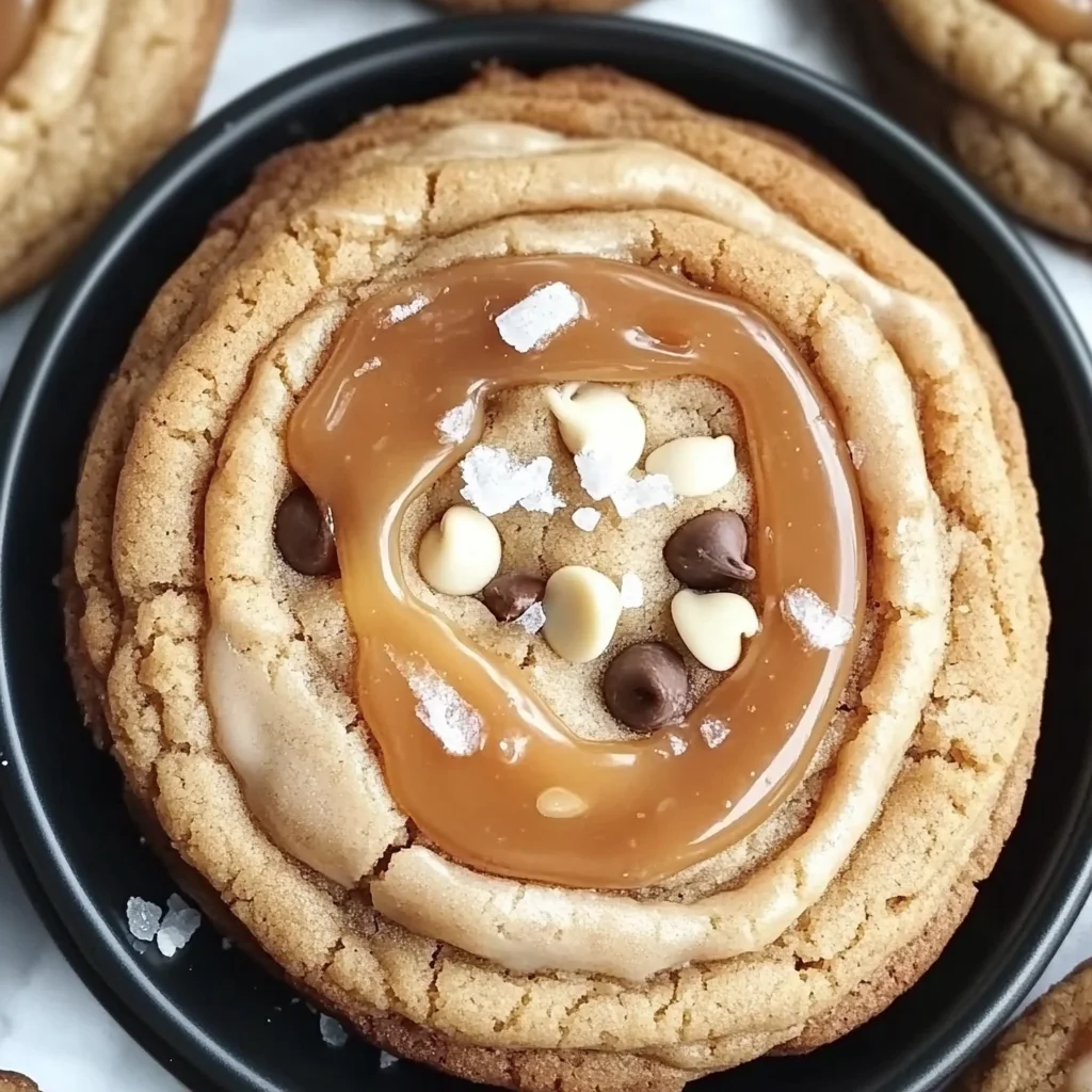 Salted Caramel Cheesecake Cookies