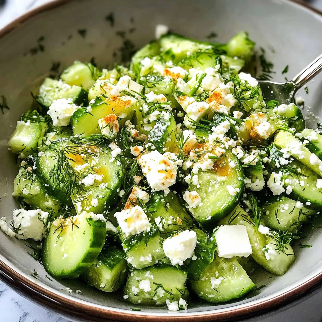 Smashed Cucumber Salad - With Feta and Dill