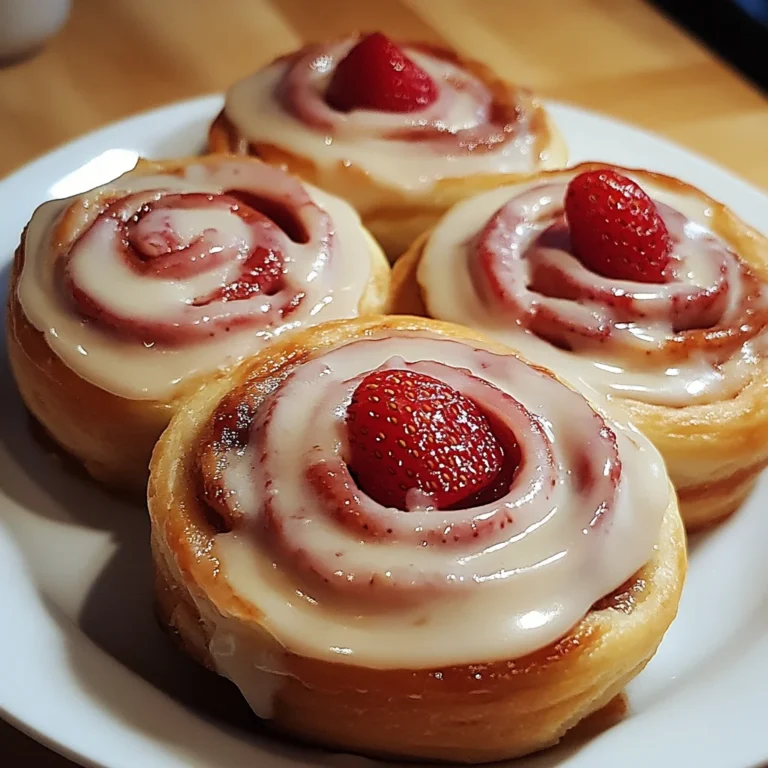 Strawberry Cheesecake Cinnabon Rolls
