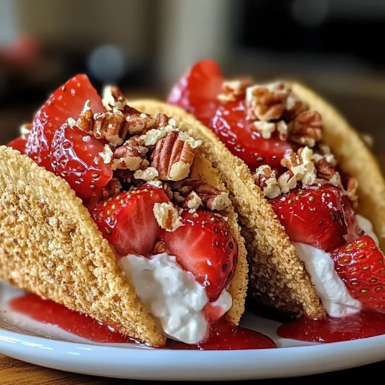 Strawberry Crunch Cheesecake Tacos