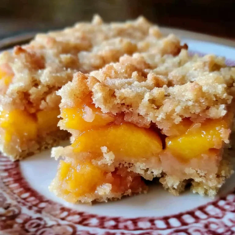 gluten free vegan peach crumb bars