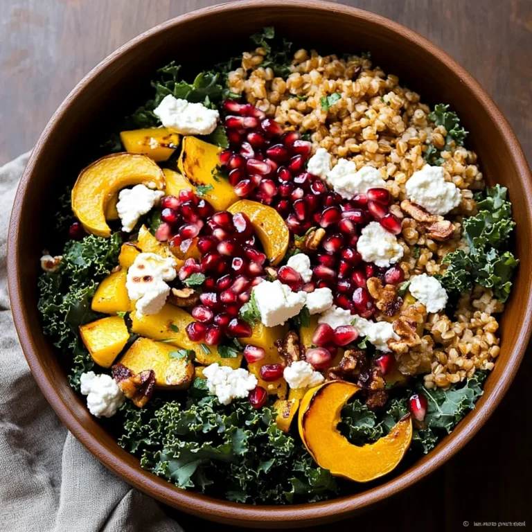 Autumn Harvest Salad with Pomegranates