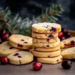 Cranberry Shortbread Cookies