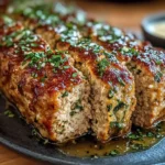 Garlic Parmesan Chicken Meatloaf