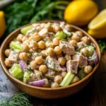 Healthy Tuna Garbanzo Bean Salad