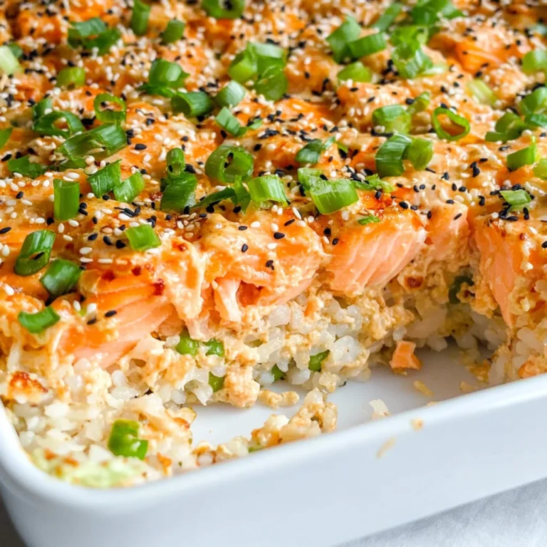 Salmon Sushi Bake