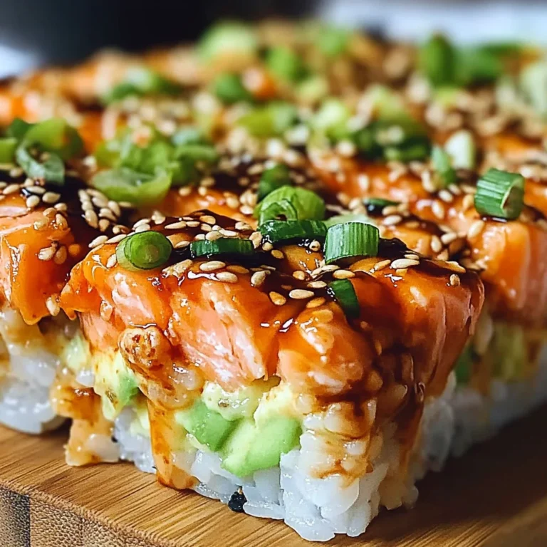 Spicy Salmon Sushi Bake