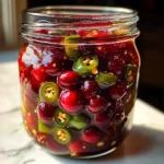 Sweet & Spicy Cranberry Jalapeño Cowboy Candy:1Amazing Treat