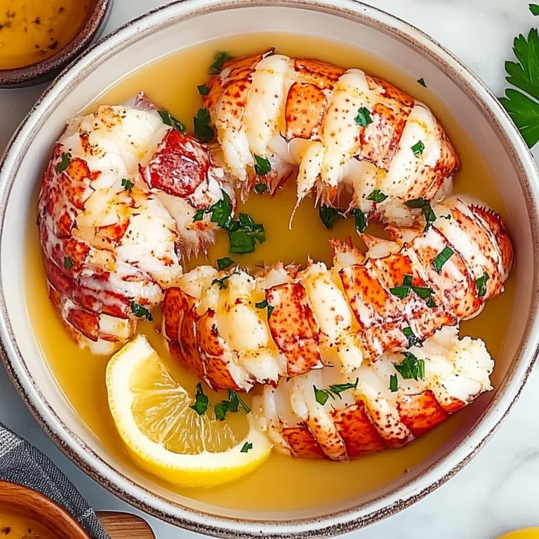 Butter Poached Lobster Tails Recipe