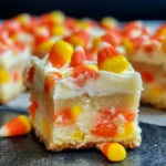 Candy Corn Cookie Bars Recipe!