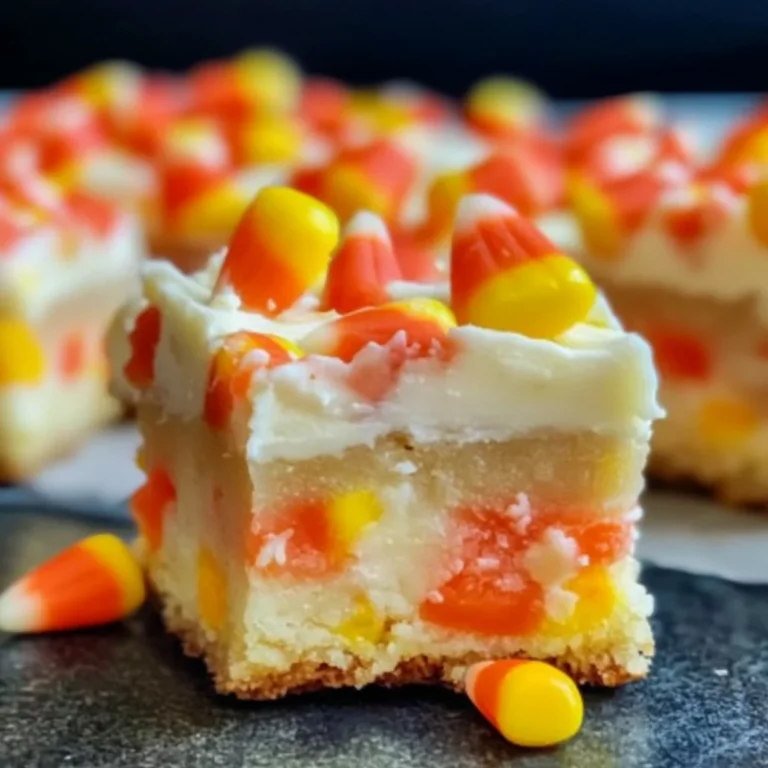 Candy Corn Cookie Bars Recipe!