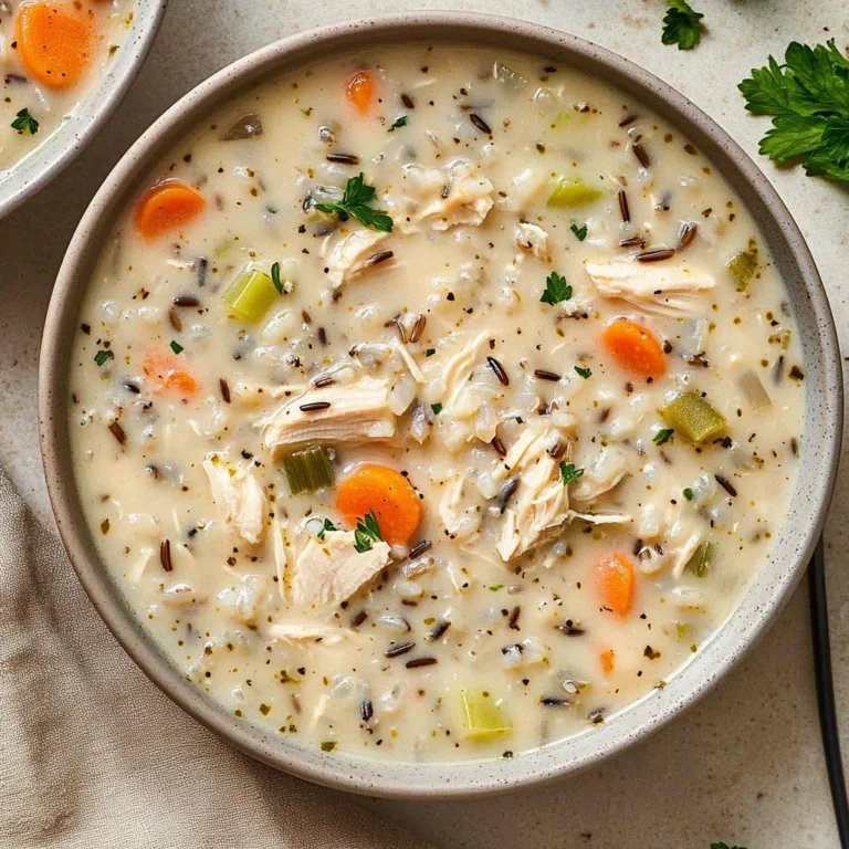 Creamy Crockpot Chicken Wild Rice Soup