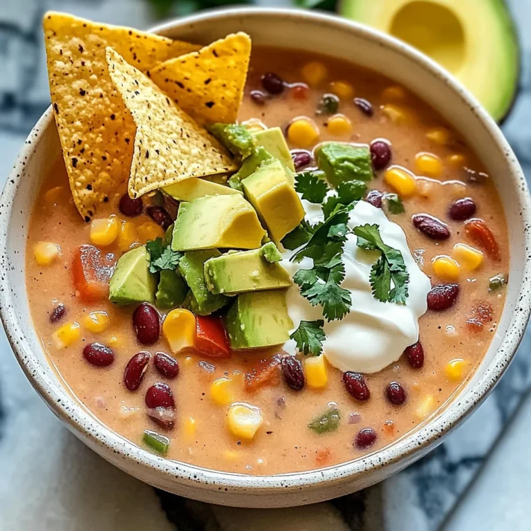 Crockpot Vegetarian Tortilla Soup for Cozy Weeknight Comfort