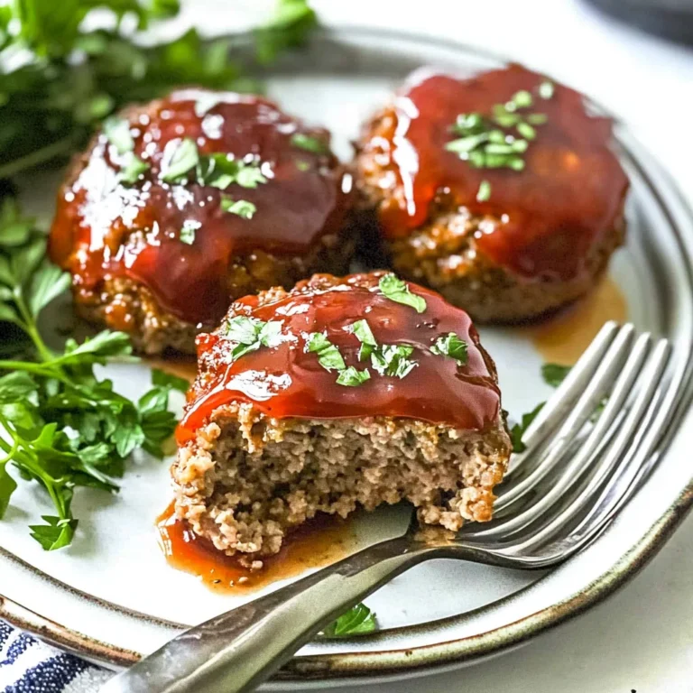 Easy Mini Meatloaf - With Ground Turkey