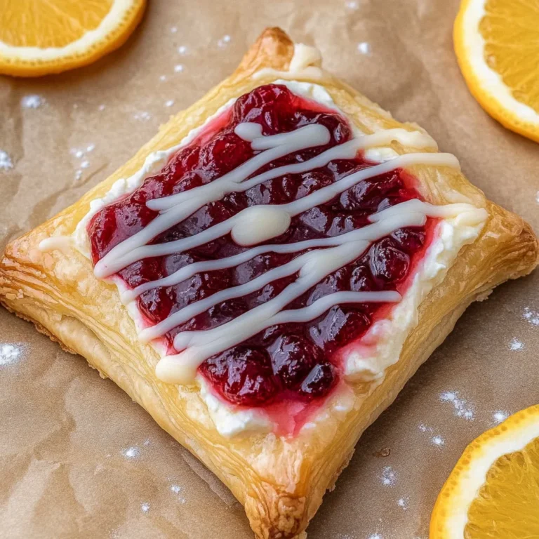 Leftover cranberry sauce cheese danish