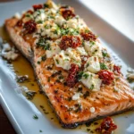 Mediterranean Baked Salmon With Feta & Sun-dried Tomatoes