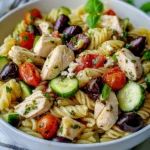 Mediterranean Chicken Pasta Salad