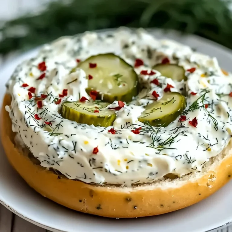 Mouthwatering Dill Pickle Cream Cheese