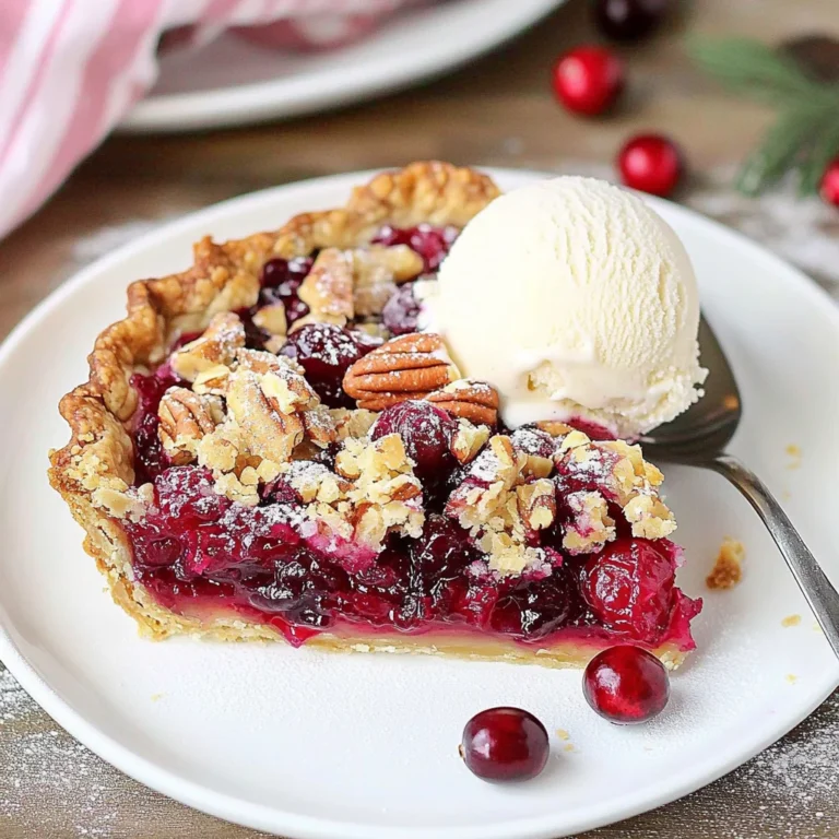 Nantucket Holiday Cranberry Pie