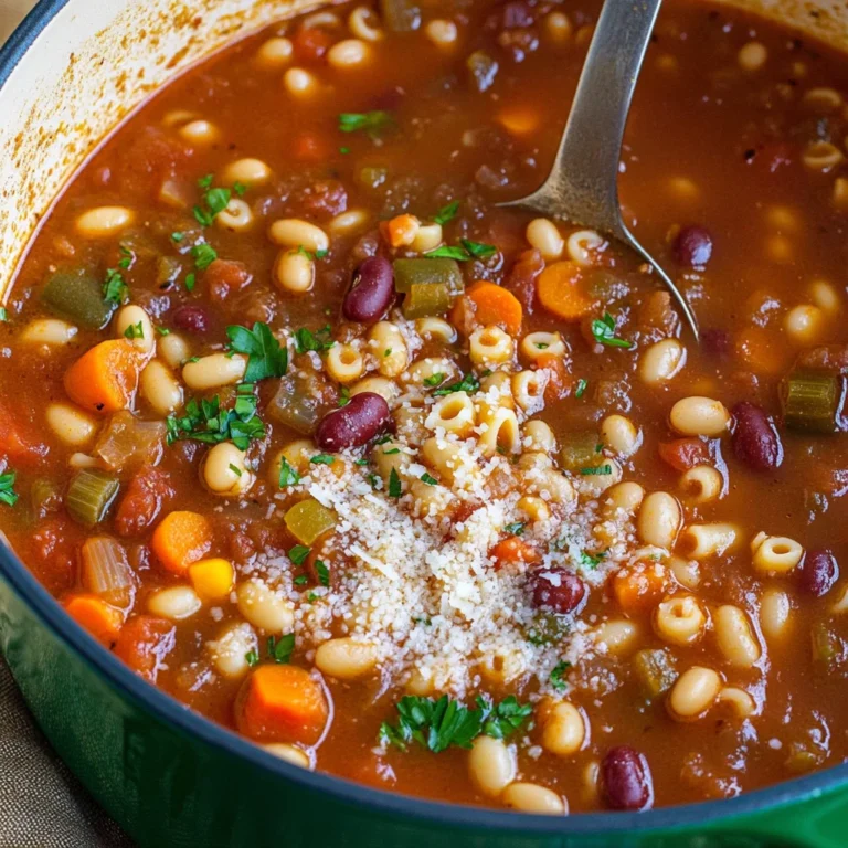 Pasta e Fagioli Soup {Olive Garden Copycat Recipe}