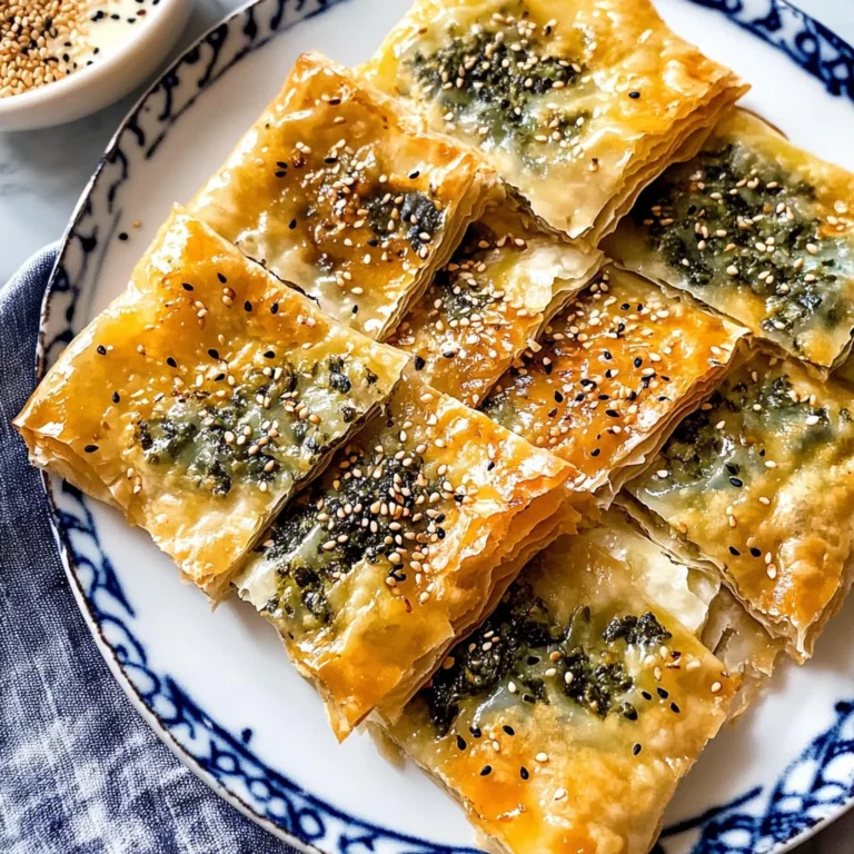Spinach and Feta Cheese Börek - Turkish Borek Recipe