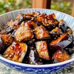 Sticky Garlic Eggplant
