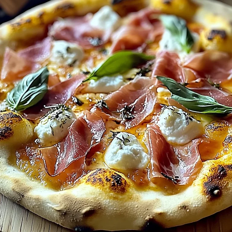 White Pizza with Prosciutto & Hot Honey