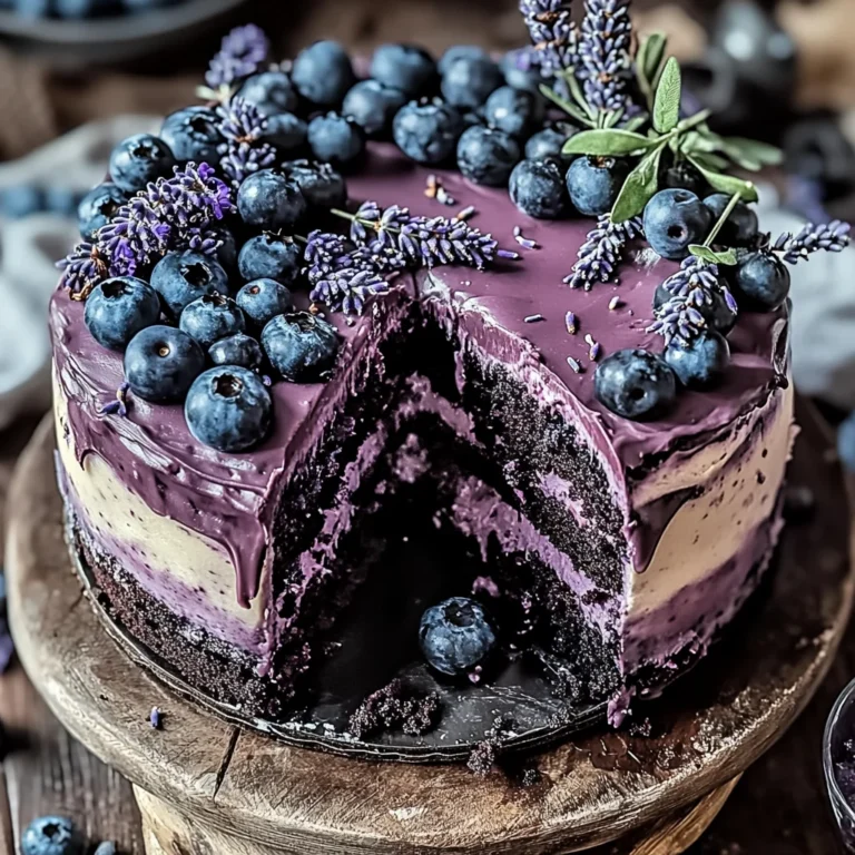 Blueberry Chocolate Lavender Dream Cake