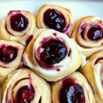 Cherry Cinnamon Rolls with Homemade Filling