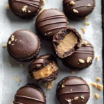 Chocolate Peanut Butter Macarons