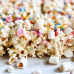 Homemade Funfetti Marshmallow Popcorn Treats Recipe