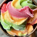 Homemade Rainbow Sherbet