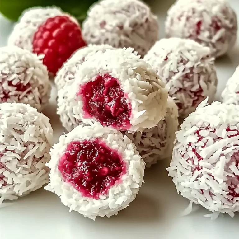 No-Bake Raspberry Coconut Balls – Easy, Delicious Treats