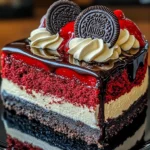 Red Velvet Oreo Cheesecake