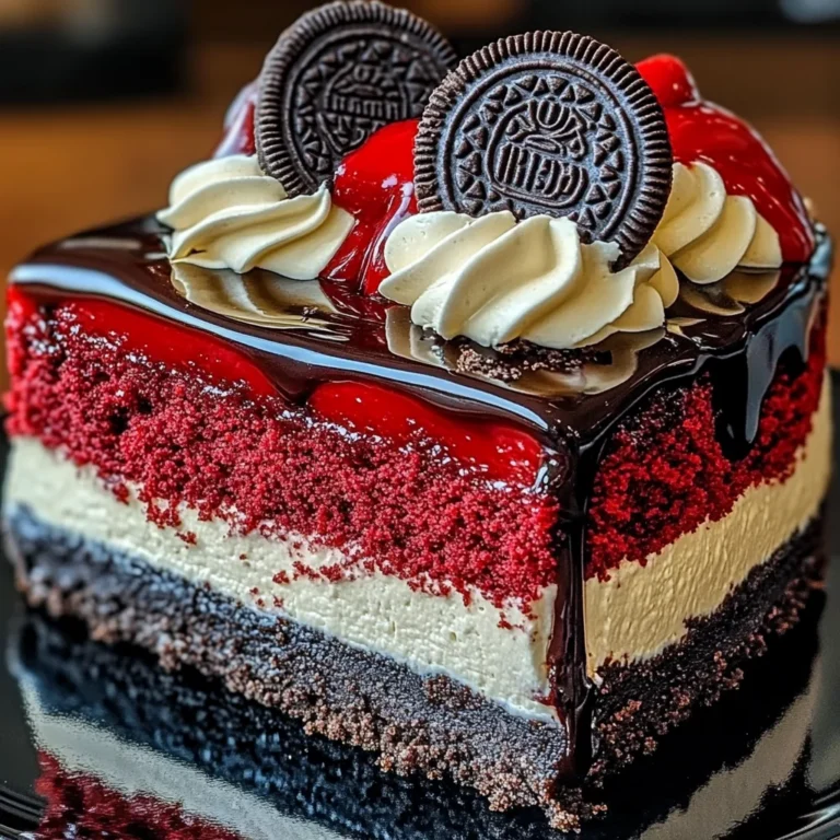 Red Velvet Oreo Cheesecake
