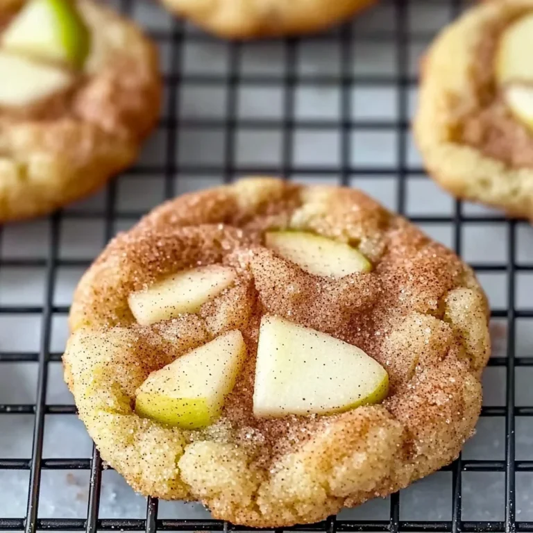 Spiced Apple Cinnamon Snickerdoodle Cookies