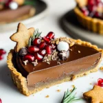 Vegan Gingerbread Chocolate Tart